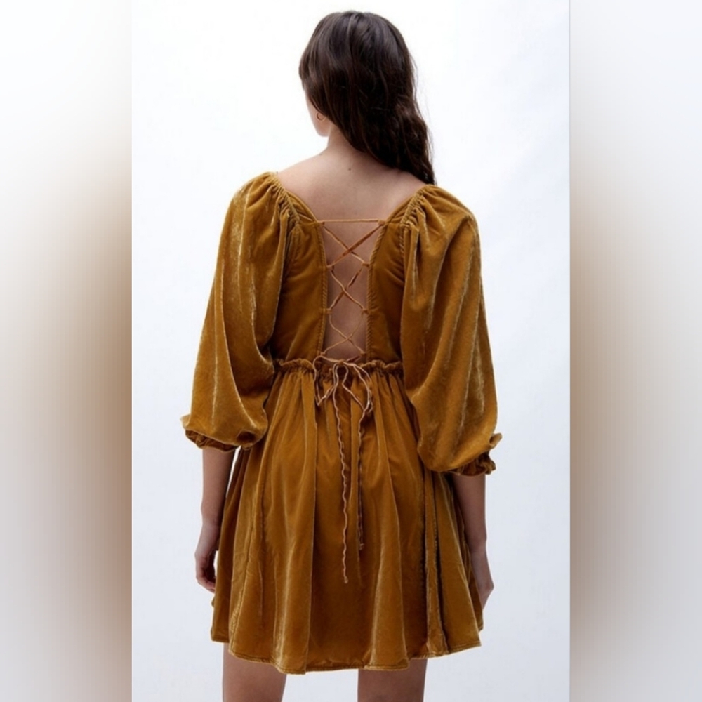 Free People Backless Velvet Dress